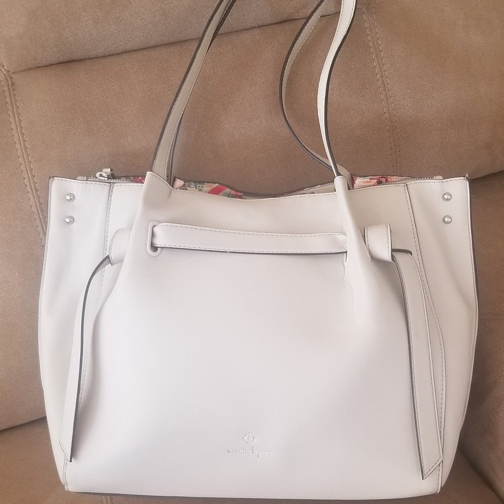 Light Beige Nanette Lepore Bag.  Larger Size.